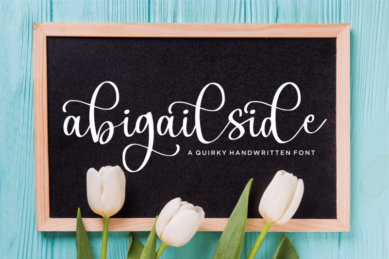 Abigailside Calligraphy Font