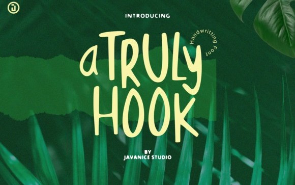 A TRULY HOOK Display Font