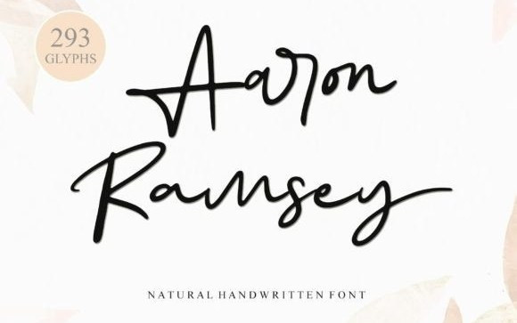 Aaron Ramsey Handwritten Font