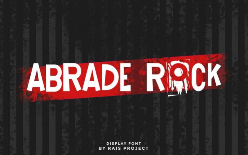 Abrade Rock Display Font