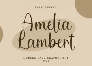 Amelia Lambert Script Font