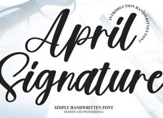 April Signature Script Font