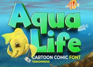 Aqua Life Display Font