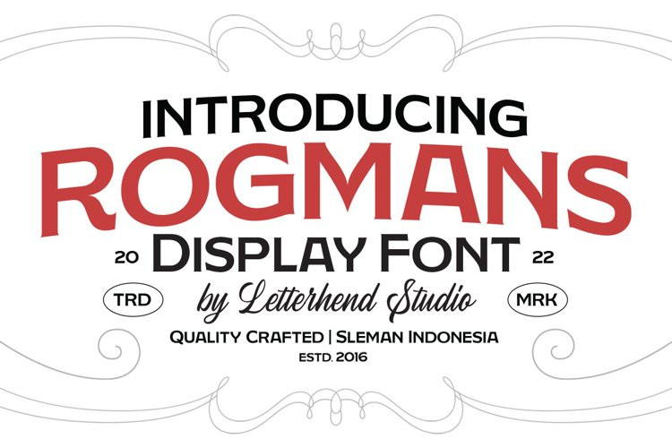 Rogmans Sans Serif Font