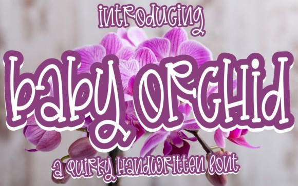 Baby Orchid Display Font