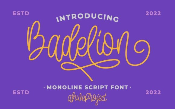 Badelion Handwritten Font