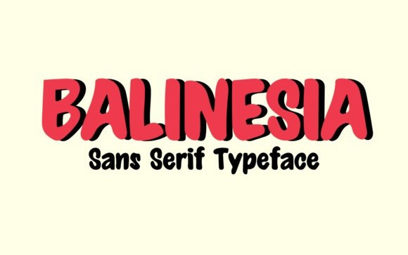 Balinesia Display Font