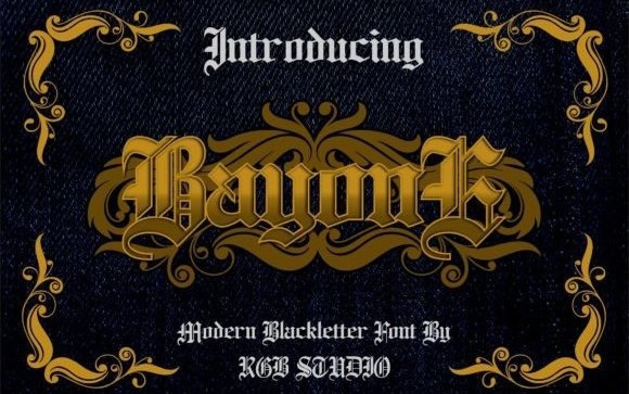 Bayone Blackletter Font