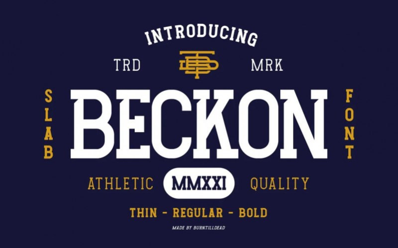 Beckon Slab Serif Font