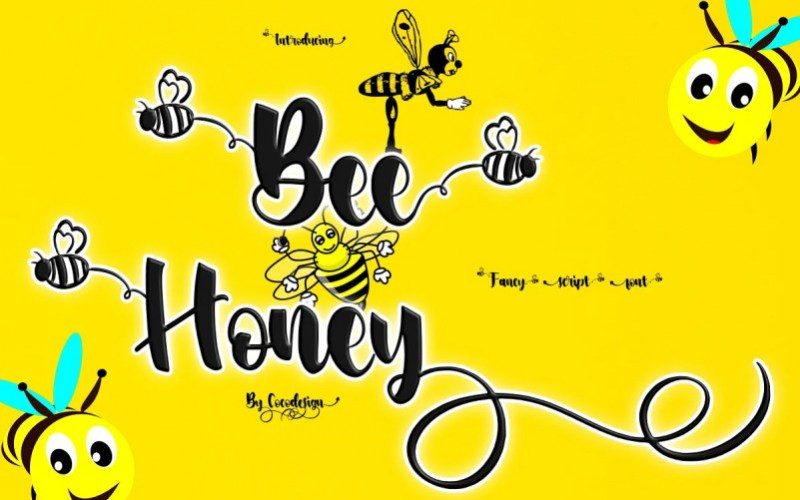 Bee Honey Script Font