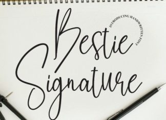 Bestie Signature Script Font