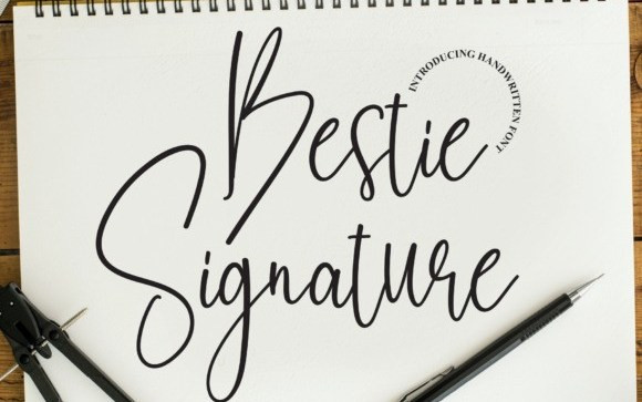 Bestie Signature Script Font