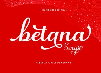 Betana Calligraphy Font