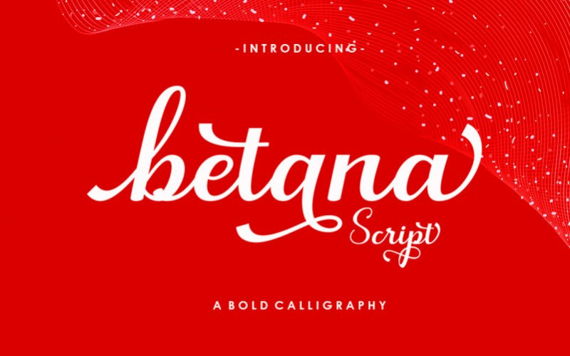 Betana Calligraphy Font