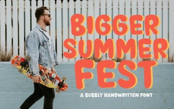 BIGGER SUMMER FEST Display Font