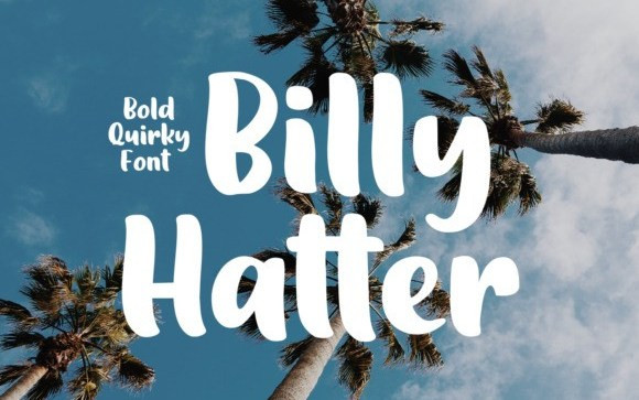 Billy Hatter Display Font