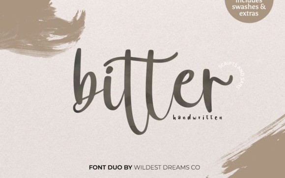 Bitter Handwritten Font