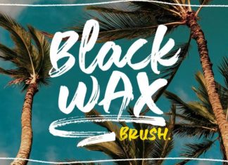 Black Wax Brush Font