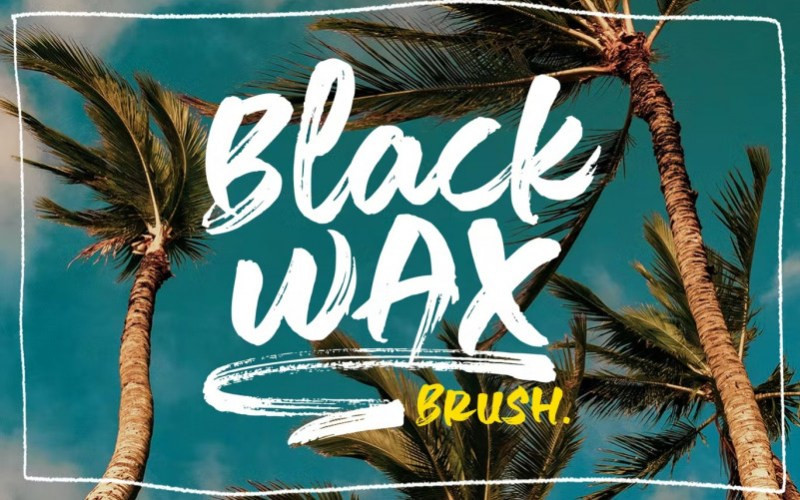 Black Wax Brush Font
