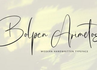 Bolpen Amiretos Handwritten Font