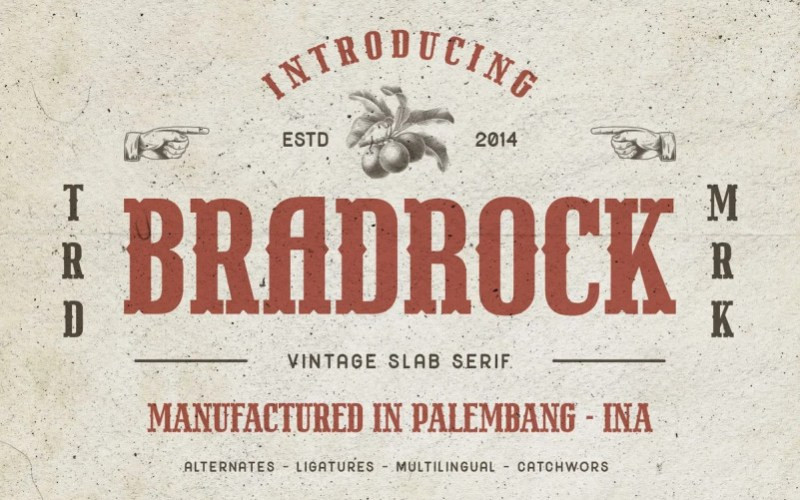 Bradrock Display Font