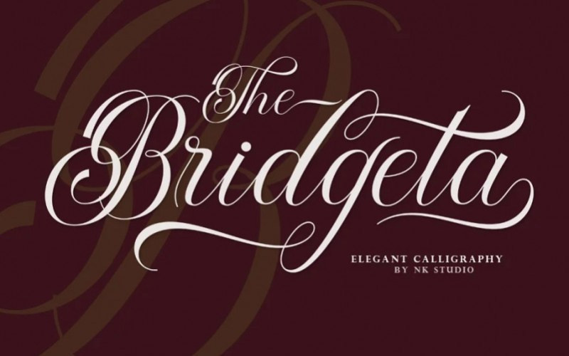 Bridgeta Calligraphy Font