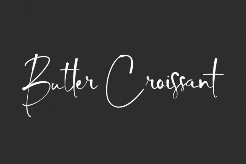Butter Croissant Script Font