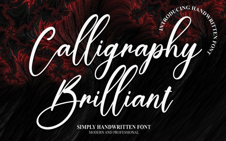 Calligraphy Brillian Script Font