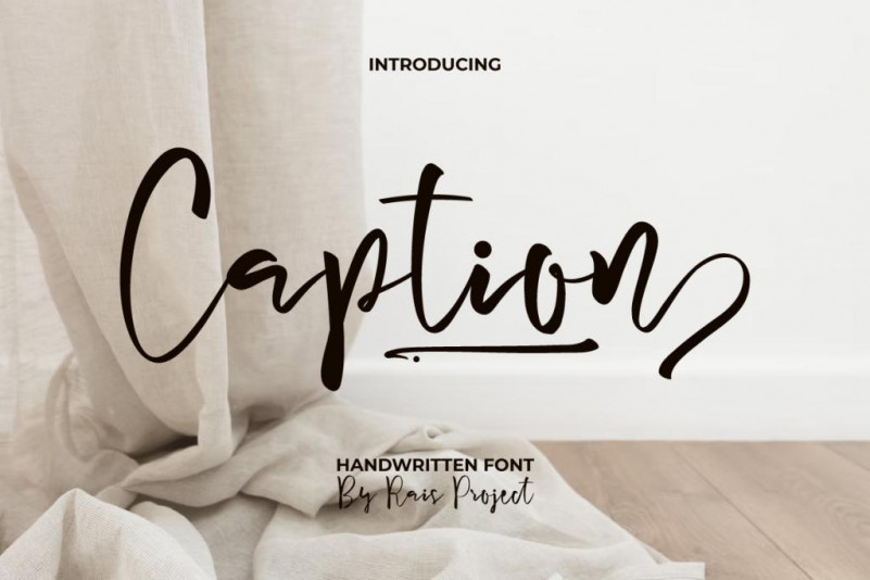 Caption Handwritten Font