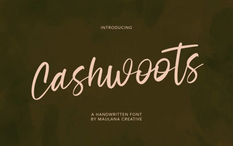 Cashwoots Script Font
