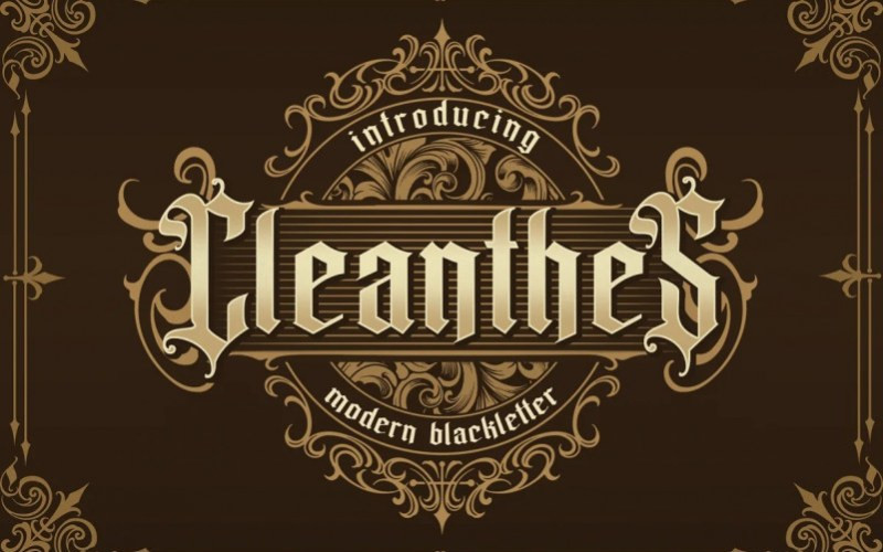 Cleanthes Blackletter Font