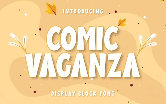 Comic Vaganza Display Font