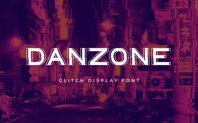 Danzone Display Font