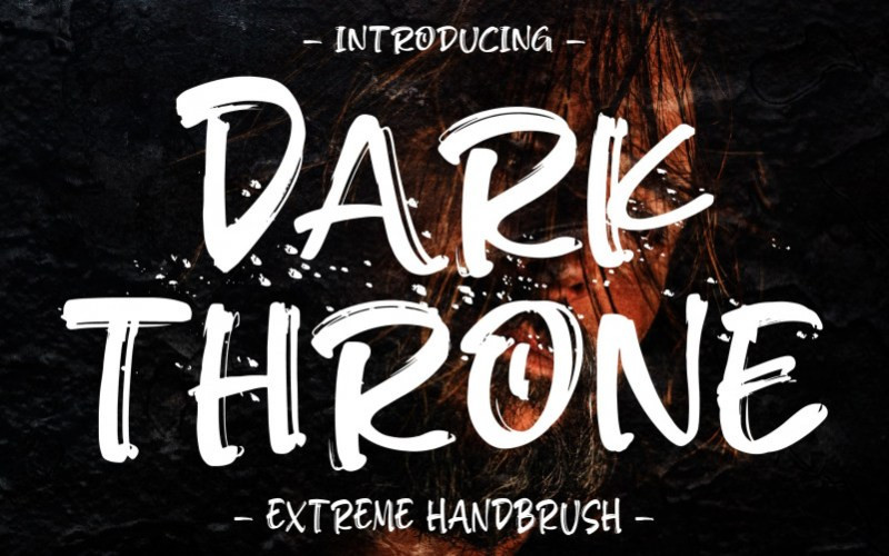 DARK THRONE Brush Font