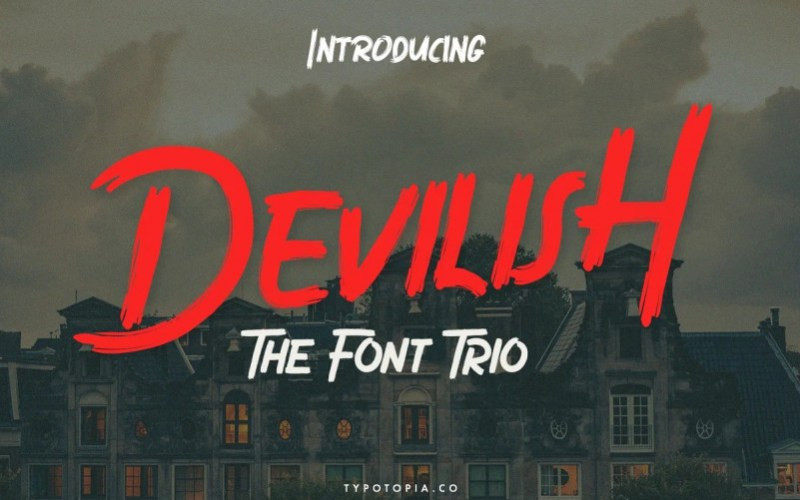 Devilish Brush Font