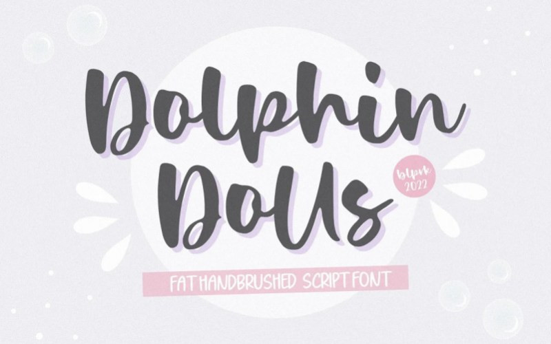 Dolphin Dolls Script Font