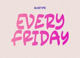 Every Friday Display Font