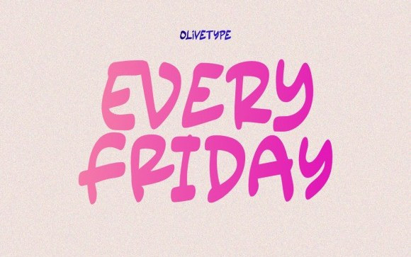 Every Friday Display Font