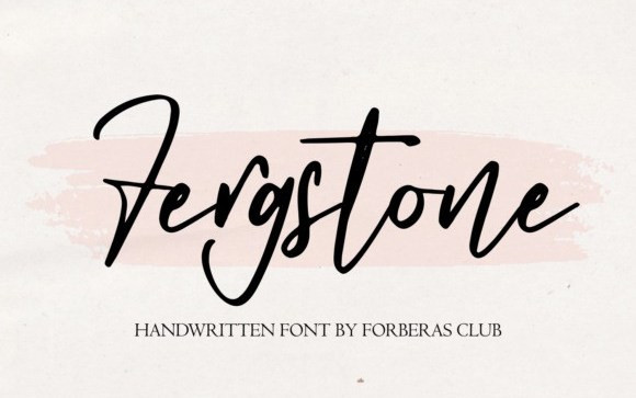 Fergstone Script Font