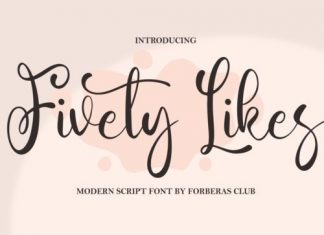 Fivety Likes Script Font