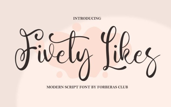 Fivety Likes Script Font