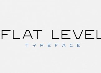 Flat Level Sans Serif Font