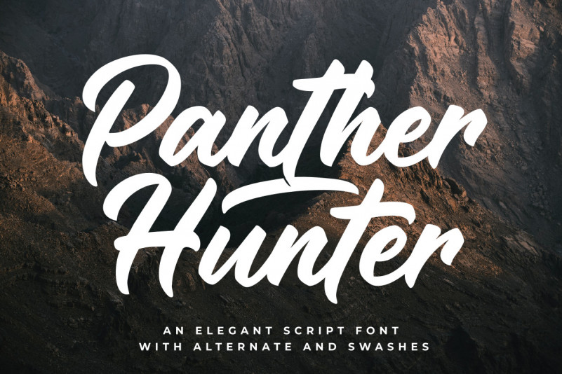Panther Hunter Script Font