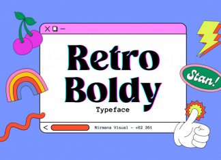 Retro Boldy Serif Font