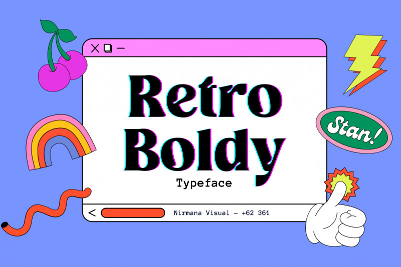 Retro Boldy Serif Font