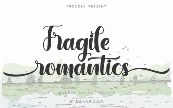 Fragile Romantics Script Font