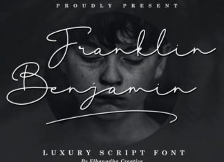 Franklin Benjamin Handwritten Font
