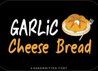 Garlic Cheese Bread Display Font