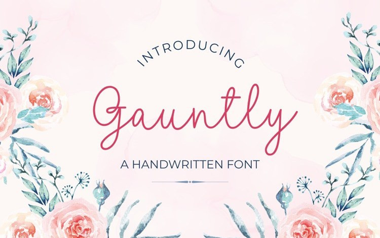 Gauntly Handwritten Font