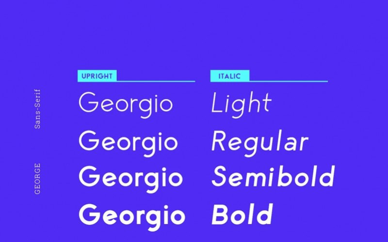 George Sans Serif Font